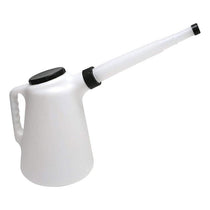 Hilka Tools Plastic Measuring Jug With Spout 5 Litres White