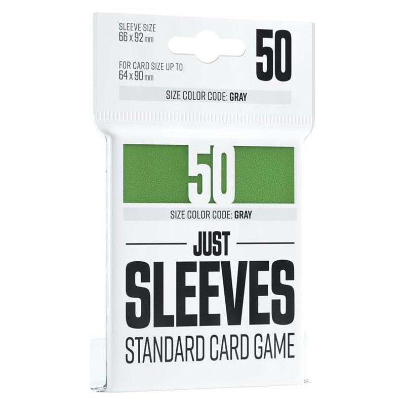 Gamegenic Just Sleeves Standard Card Game Green Size Colour Code Grey (50)