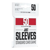 Gamegenic Just Sleeves Standard Card Game Red Size Colour Code Grey (50)