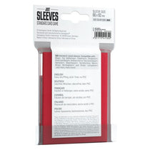 Gamegenic Just Sleeves Standard Card Game Red Size Colour Code Grey (50)