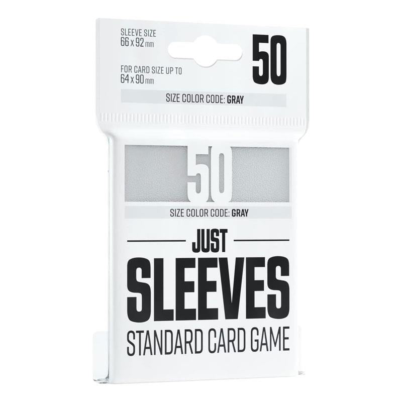 Gamegenic Just Sleeves Standard Card Game White Size Colour Code Grey (50) Main image