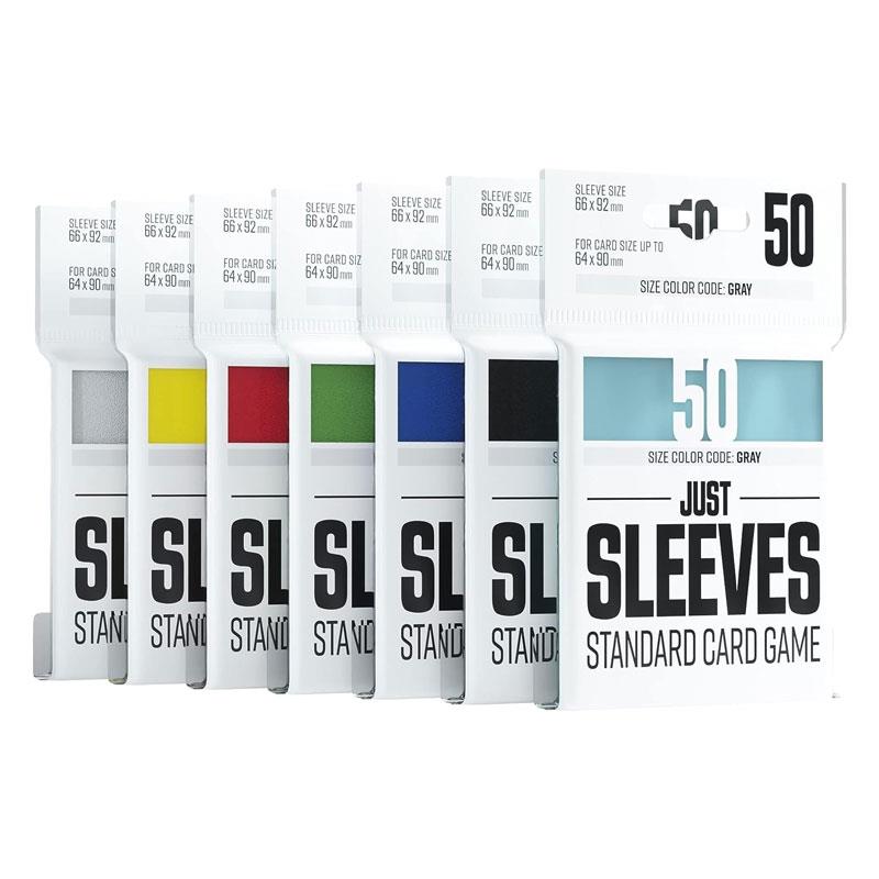 Gamegenic Just Sleeves Standard Card Game White Size Colour Code Grey (50)