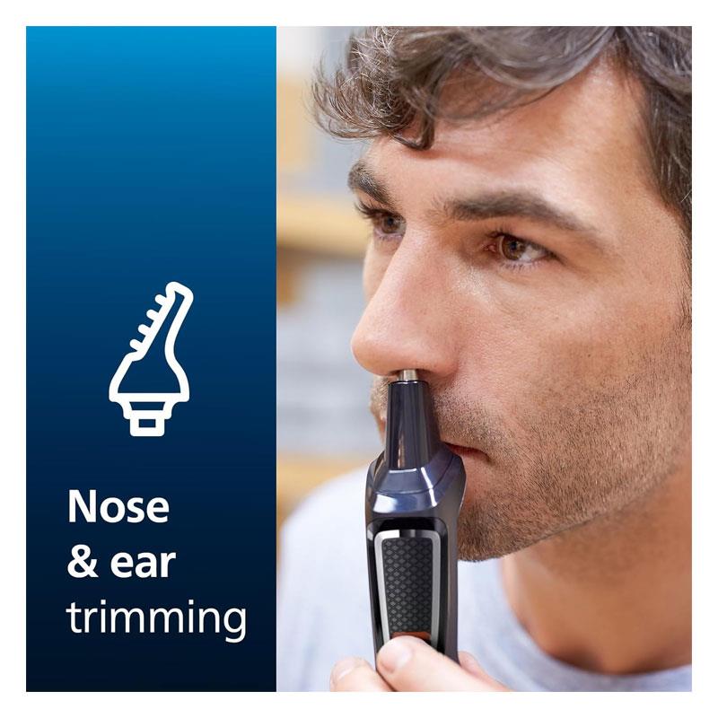 Philips Series 3000 Multigroom 8-In-1 Face & Body Hair Shaver & Trimmer - Black
