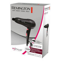 Remington My Stylist Hair Dryer Ionic & Ceramic Technology 2 Heat Settings 1900W Black/Pink