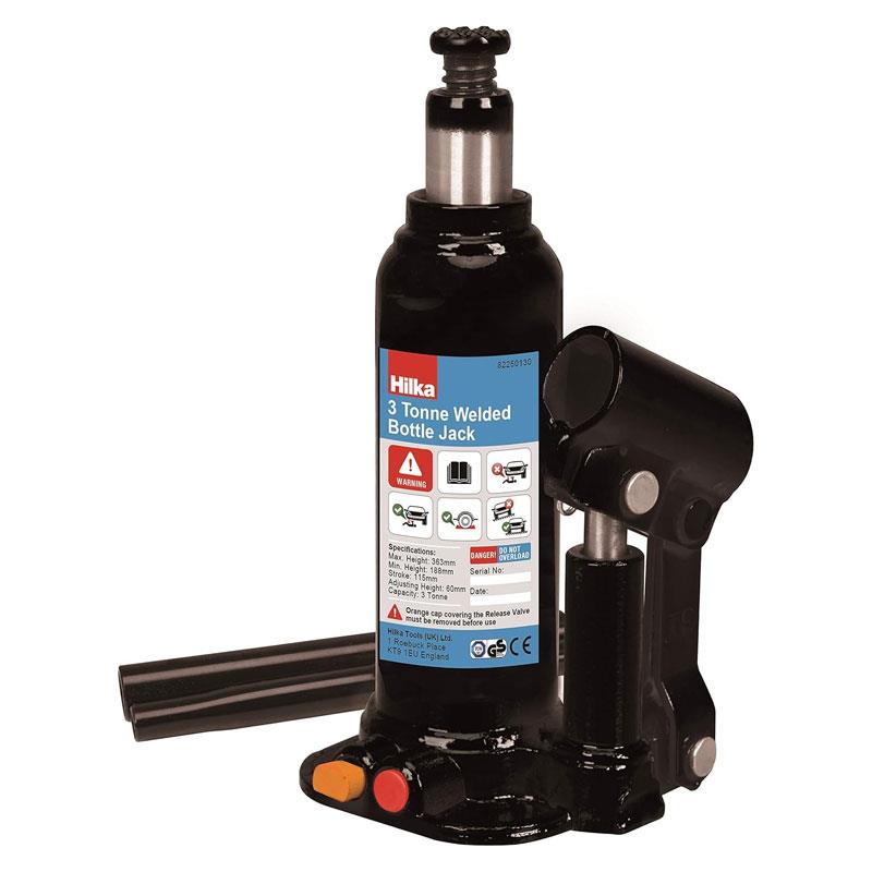 Hilka Tools 3 Tonne 188-363mm Welded Bottle Jack In Case Black Main image