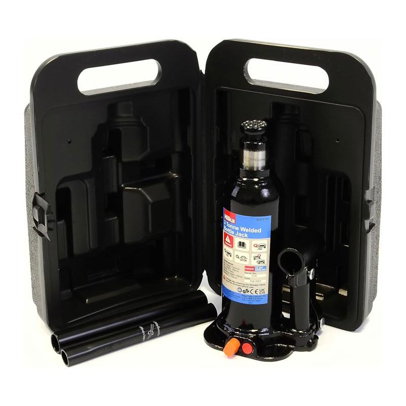 Hilka Tools 3 Tonne 188-363mm Welded Bottle Jack In Case Black