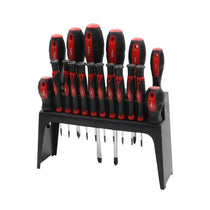 Hilka Tools Screwdriver Set 18 Piece Alloy Steel Chrome Vanadium Steel Red And Black