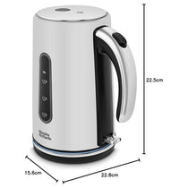 Morphy Richards Motive Jug Kettle 3000W Rapid Boil Blue Illumination 1.7 Litres Chalk