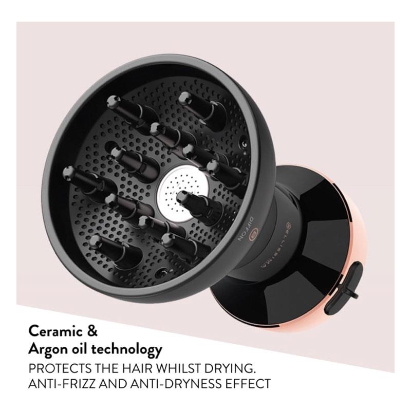Bellissima Italia Diffon Ceramic Hair Dryer 700W Black & Gold