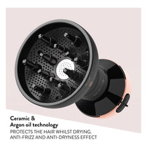 Bellissima Italia Diffon Ceramic Hair Dryer 700W Black & Gold