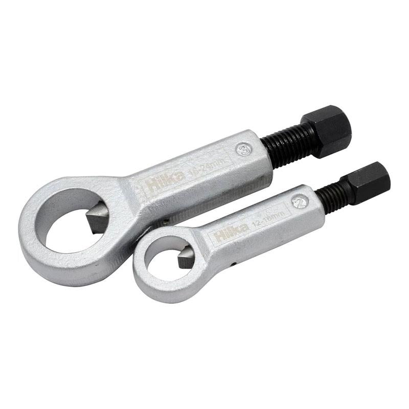 Hilka Tools Nut Bolt Splitter Set 12-24mm Rusted Nut Remover Chrome Vanadium Blades 2 Pieces Silver Secondary image