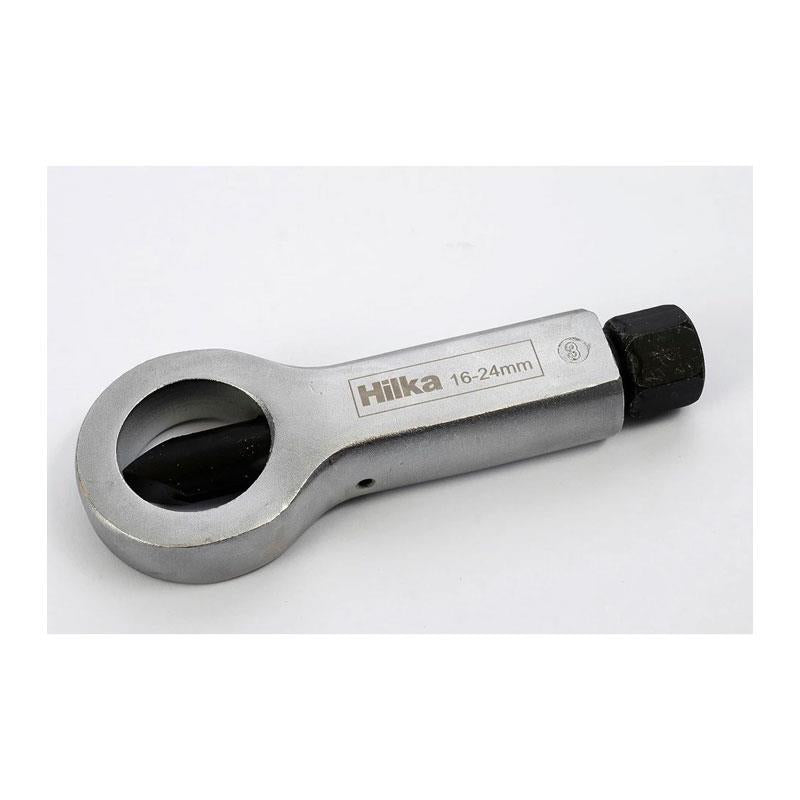 Hilka Tools Nut Bolt Splitter Set 12-24mm Rusted Nut Remover Chrome Vanadium Blades 2 Pieces Silver