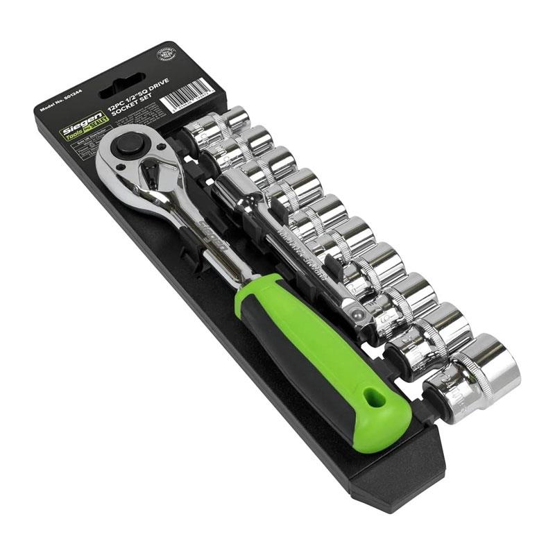 Sealey 1/2 Inch Square Drive Socket Set 12 Piece Main image