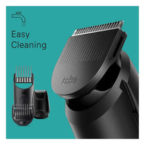 Braun Series 3 6-In1 All-In-One Style Men Grooming Kit Beard Trimmer Hair Clipping & More Ultra-Sharp Blade Washable Heads Black