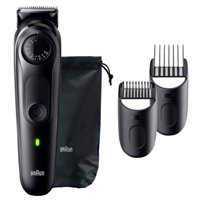 Braun Series 5 Electric Beard Trimmer 40 Length Settings 5 Accessories Ultra Sharp Blade Waterproof Black Secondary image