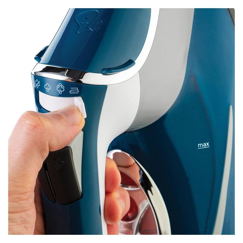 Russell Hobbs Cordless One Temperature Steam Iron Ceramic Soleplate 2600W 350ml Water Tank Blue/White