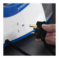 Russell Hobbs Power 95 Station Series 2 Steam Generator Iron Ceramic Soleplate 2600W 1.3 Litre Water Tank Blue/White