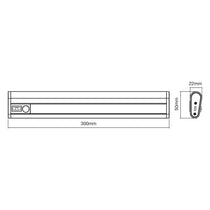 Ledvance Linear LED Mobile USB 300mm Aluminium Polished Flanged 1.5W 4.2V 4000K Silver