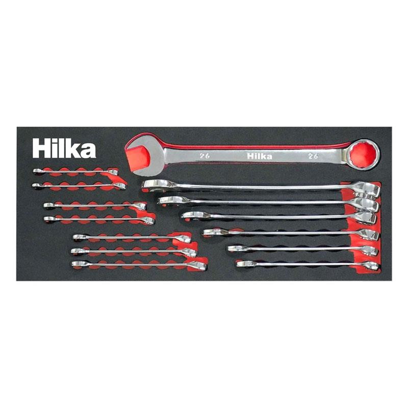 Hilka Tools Combination EVA Spanners Set Metric 14 Piece