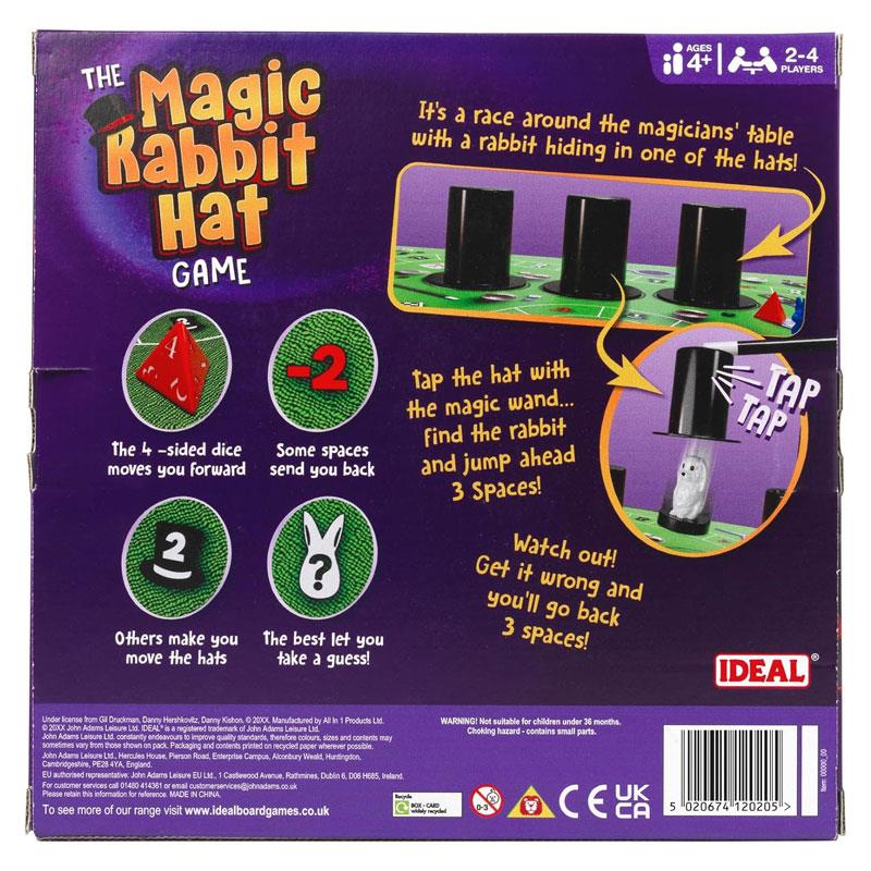 Ideal The Magic Rabbit Hat Game Hat Hiding Rabbit Finding Fun Childrens Board Games 2-4 Players