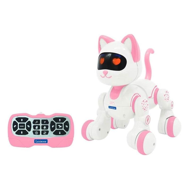 Lexibook Power Kitty Junior Programmable Smart Robot Cat Pink/White