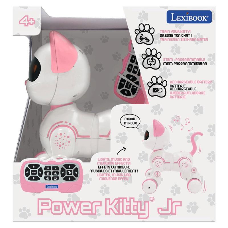 Lexibook Power Kitty Junior Programmable Smart Robot Cat Pink/White
