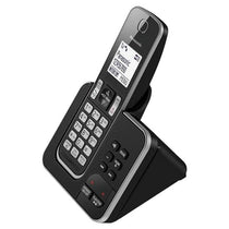 Panasonic Cordless Phone Single With Answering Machine Hands Free Functionality Black/Silver