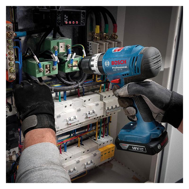 Bosch Professional GSB 18V-25 18V Cordless Impact Drill Driver Blue