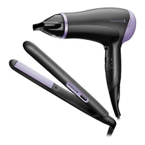 Remington Style Essentials Hair Dryer And Straighteners Gift Set 2000W Black