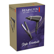 Remington Style Essentials Hair Dryer And Straighteners Gift Set 2000W Black