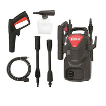 Hilka Tools 1200W Pressure Washer With Foam Bottle Black