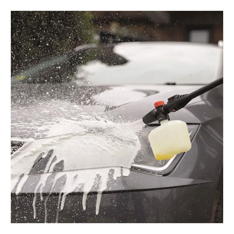 Hilka Tools 1200W Pressure Washer With Foam Bottle Black