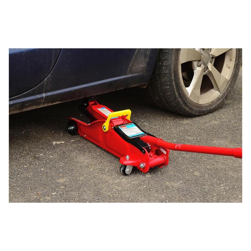 Hilka Tools 2 Tonne Low Profile Trolley Jack Red