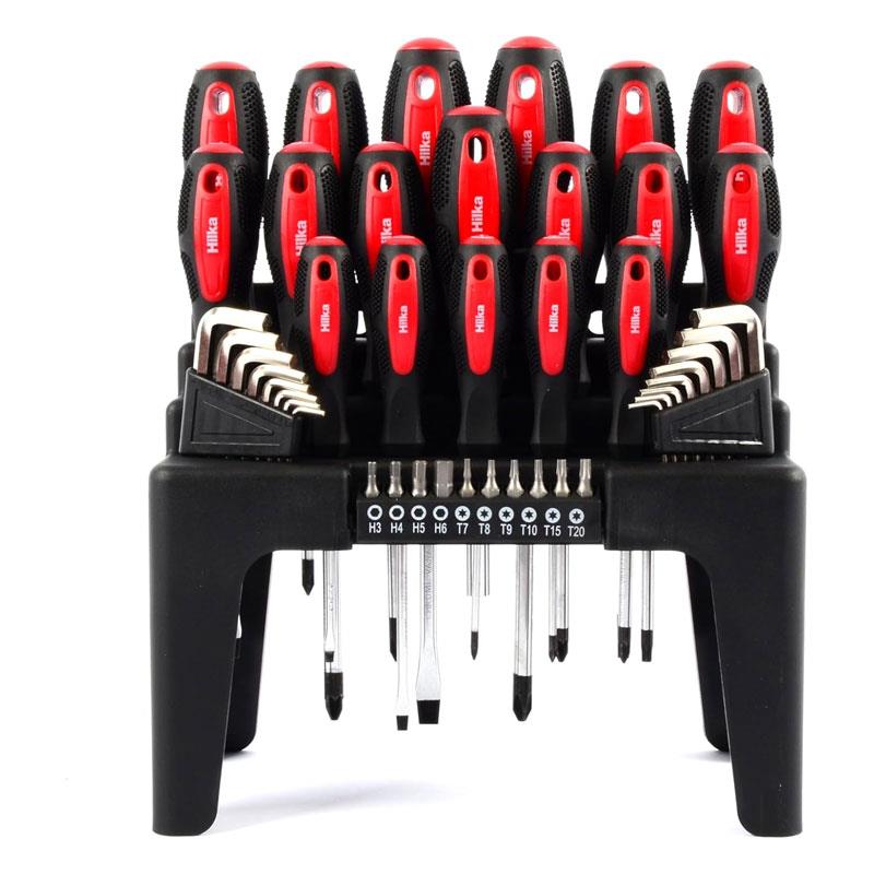 Hilka Tools Screwdriver & Bit Set Chrome Vanadium Steel 44 Piece Main image