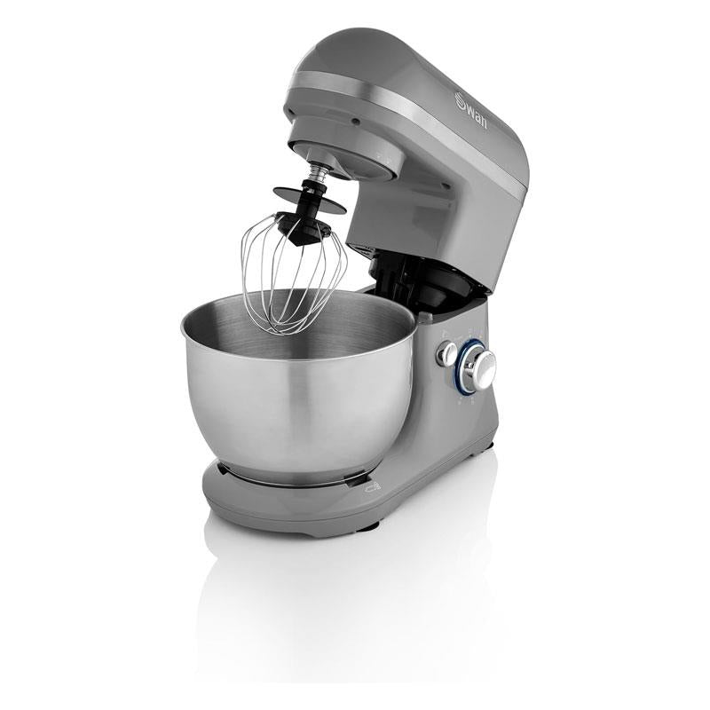 Swan Retro Stand Mixer 6 Speed Control 800W 4 Litre Grey Main image