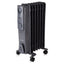 Warmlite 7 Fin Oil Filled Radiator Adjustable Thermostat And Overheat Protection 1500W Dark Titanium