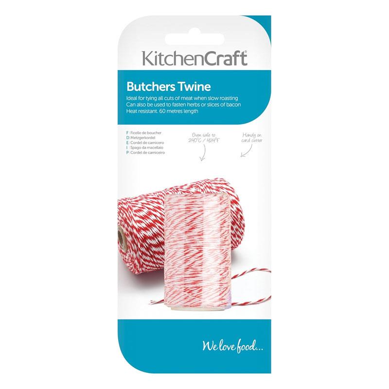 KitchenCraft Butcher's Twine 6m Polyester Red/White Secondary image