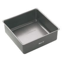 MasterClass Non-Stick Square Loose Base Deep Cake Pan Baking Tray 20cm PTFE PFOA BPA Free Carbon Steel Grey