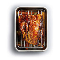 MasterClass Roasting Rack Small Stainless Steel Metallic 23 x 16.5 x 6.5cm Silver