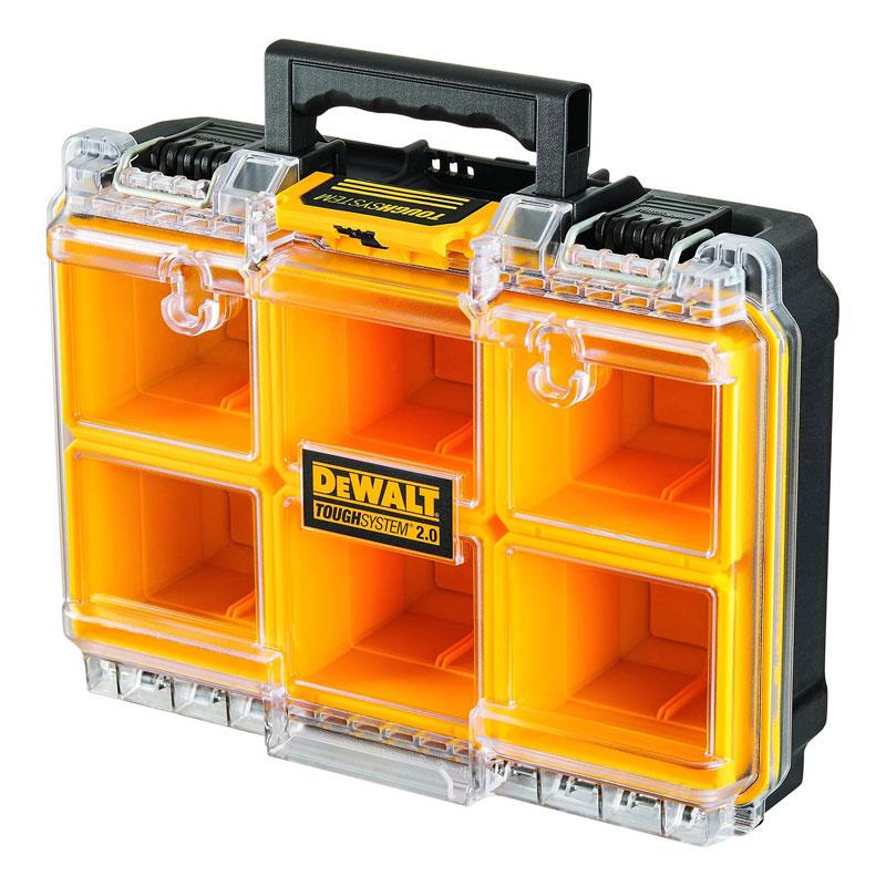 Dewalt TOUGHSYSTEM 2.0 Half-Width Organiser Yellow/Black