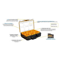 Dewalt TOUGHSYSTEM 2.0 Half-Width Organiser Yellow/Black