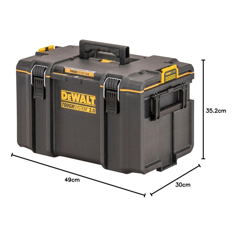 Dewalt TOUGHSYSTEM DS400 Large Stackable Tool Box Yellow/Black Secondary image