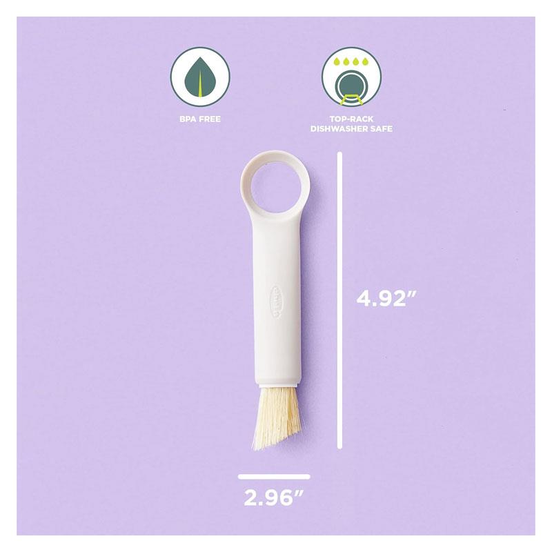 Chef'n 2-In-1 Shroombrush Mushroom Brush And Corer Vegetable Gadget Taupe