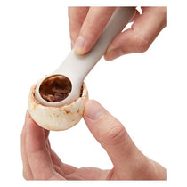 Chef'n 2-In-1 Shroombrush Mushroom Brush And Corer Vegetable Gadget Taupe