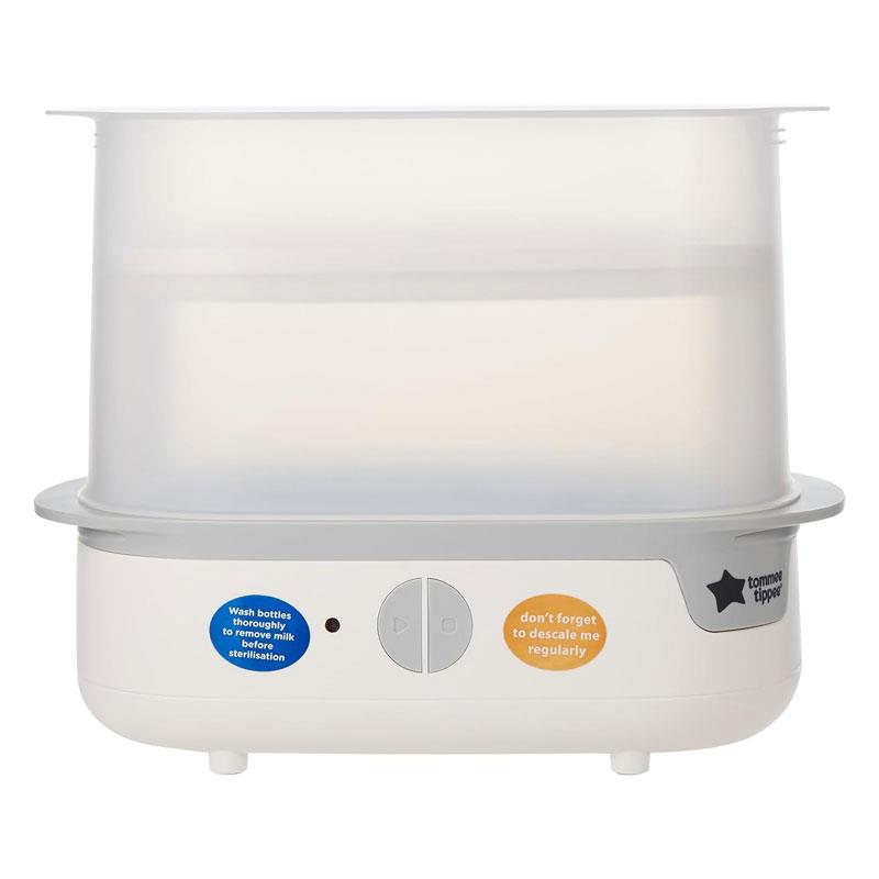 Tommee Tippee New Complete Feeding Kit Electric Steam Steriliser Newborn Self-Sterilising Baby Bottles Easiwarm Bottle Warmer White