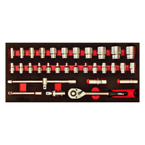 Hilka Tools 1/2 Inch Drive EVA Socket Set Metric 32 Piece