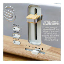 Swan Nordic 4 Slice Toaster 6 Browning Levels Defrost/Reheat/Cancel Removable Crumb Trays 1500W Oatmeal
