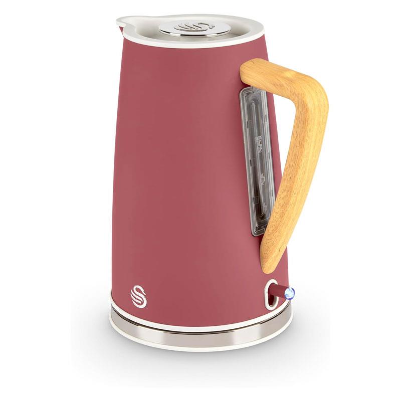 Swan Nordic Cordless Jug Kettle Fast Boil Overheat Protection Soft Touch Handle 3000W 1.7 Litres Fuchsia Rose Main image
