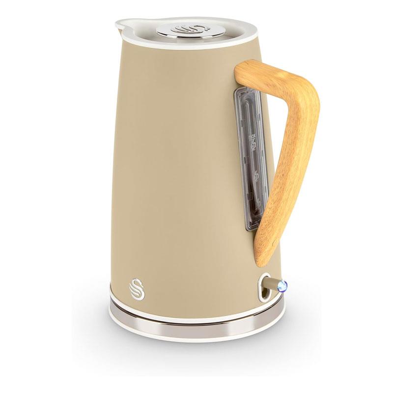Swan Nordic Cordless Jug Kettle Fast Boil Overheat Protection Soft Touch Handle 3000W 1.7 Litres Oatmeal White Main image