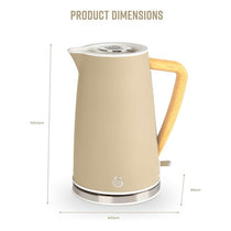 Swan Nordic Cordless Jug Kettle Fast Boil Overheat Protection Soft Touch Handle 3000W 1.7 Litres Oatmeal White